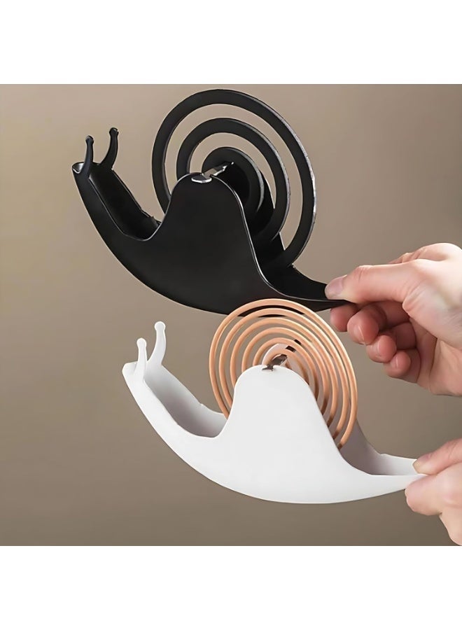 ChicAbode Incense Holder, Mosquito Coil Holder, Snail Incense Burner Holder, Mosquito Coil Burner of Iron Material, for Table Decorations or Gifts (Black, White) - Image 4